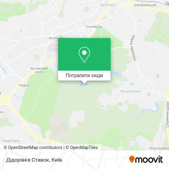 Карта Дідорівка Ставок