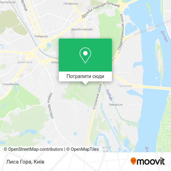 Карта Лиса Гора