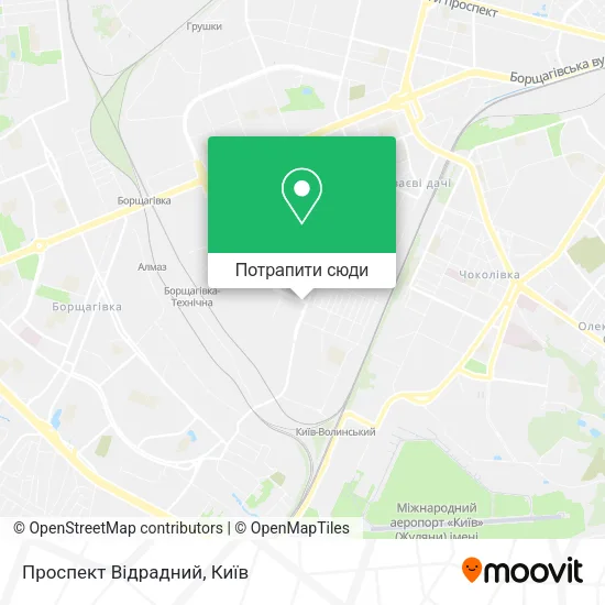 Карта Проспект Відрадний