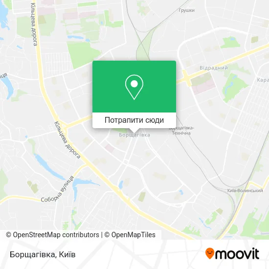 Карта Борщагівка