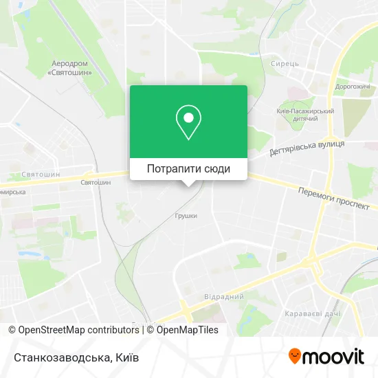 Карта Станкозаводська