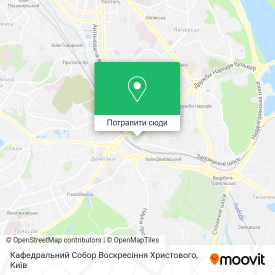 Карта Кафедральний Собор Воскресіння Христового