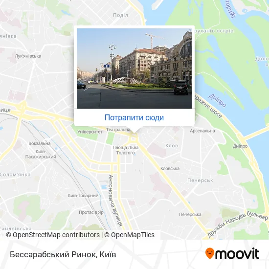 Карта Бессарабський Ринок