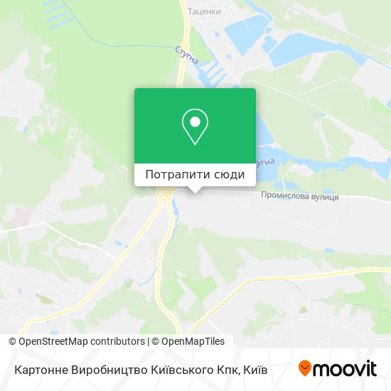 Карта Картонне Виробництво Київського Кпк