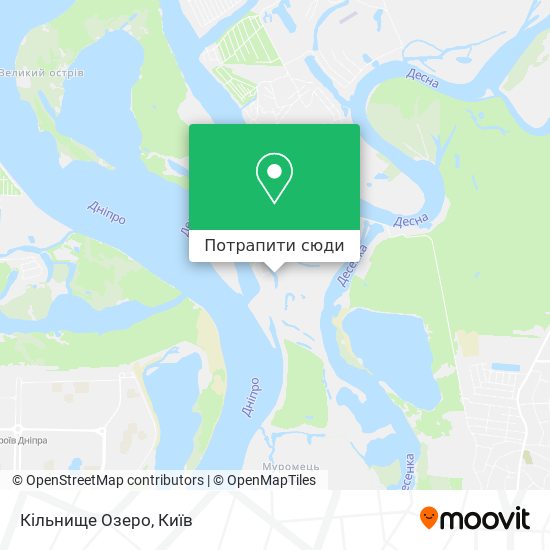Карта Кільнище Озеро