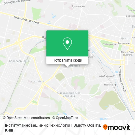 Карта Інститут Інноваційних Технологій І Змісту Освіти