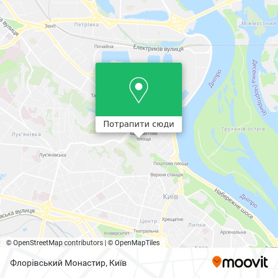 Карта Флорівський Монастир