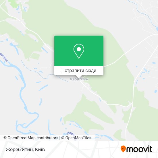 Карта Жереб’Ятин