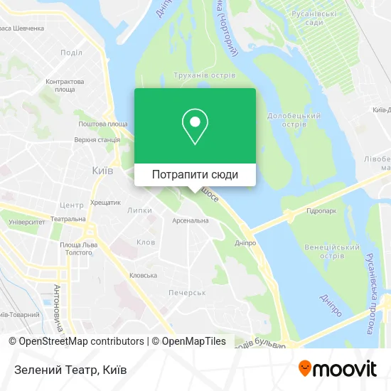 Карта Зелений Театр