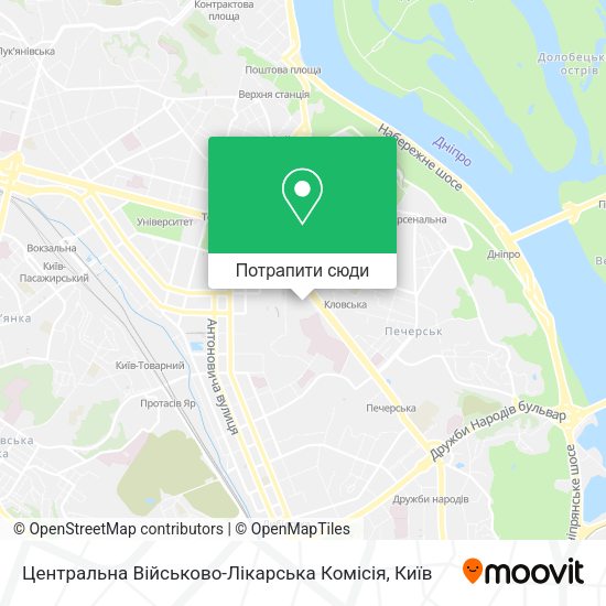 Карта Центральна Військово-Лікарська Комісія