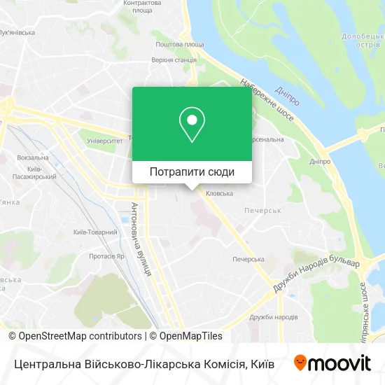 Карта Центральна Військово-Лікарська Комісія