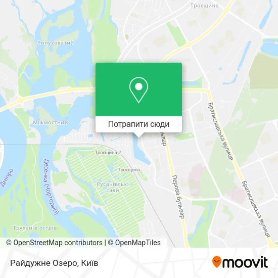 Карта Райдужне Озеро