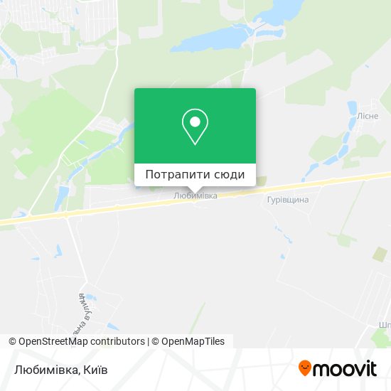 Карта Любимівка