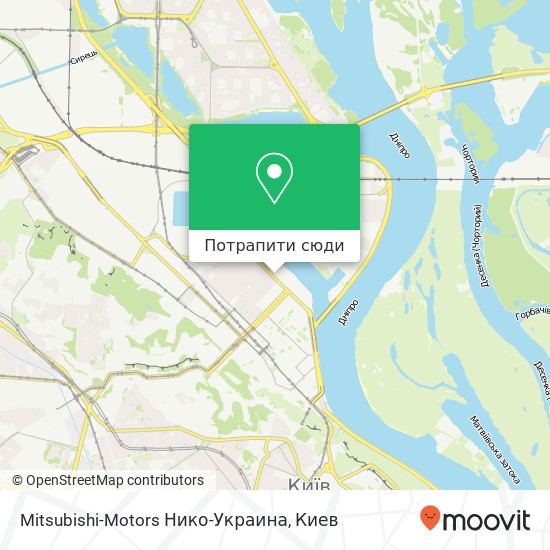 Карта Mitsubishi-Motors Нико-Украина