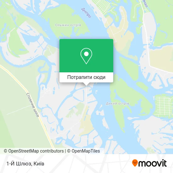 Карта 1-Й Шлюз