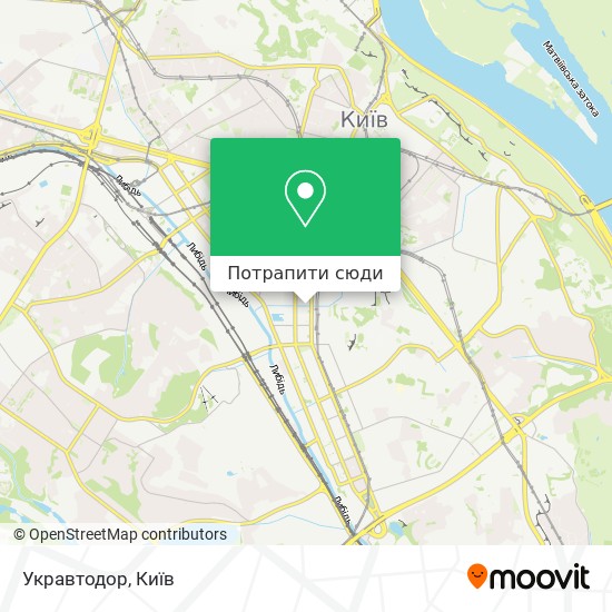 Карта Укравтодор