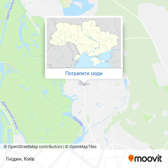 Карта Гнідин