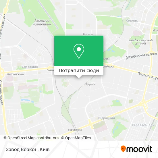 Карта Завод Веркон