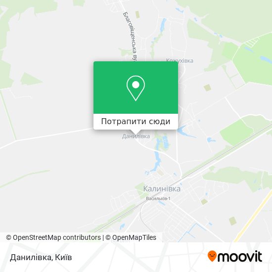Карта Данилівка