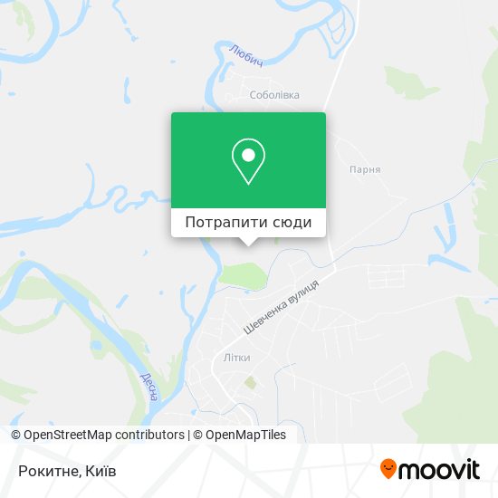 Карта Рокитне
