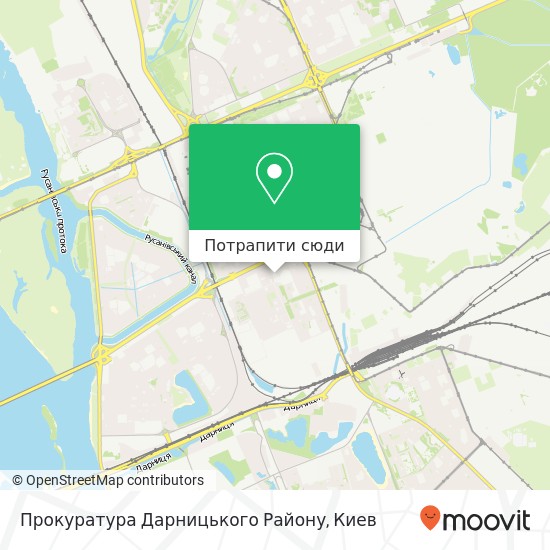 Карта Прокуратура Дарницького Району