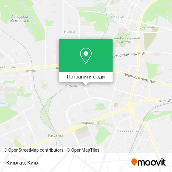 Карта Київгаз