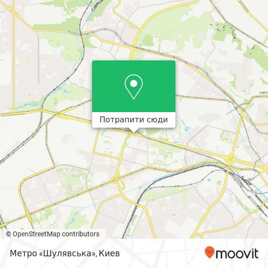 Карта Метро «Шулявська»