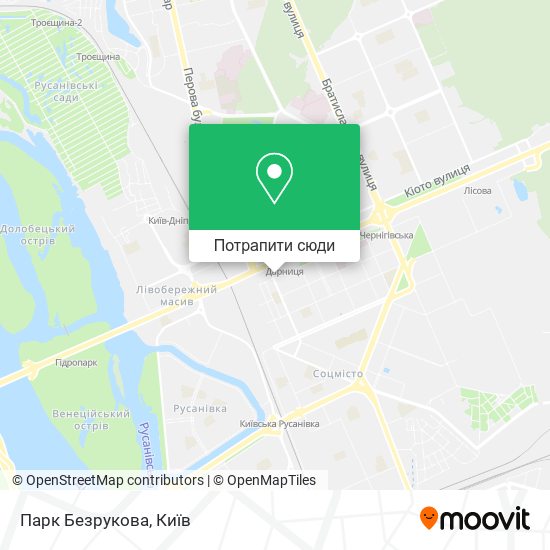 Карта Парк Безрукова