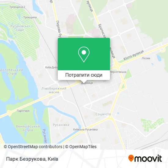 Карта Парк Безрукова