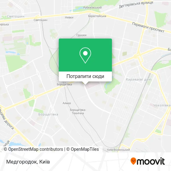 Карта Медгородок