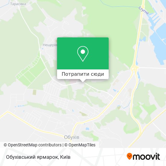 Карта Обухівський ярмарок