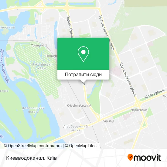 Карта Киевводоканал