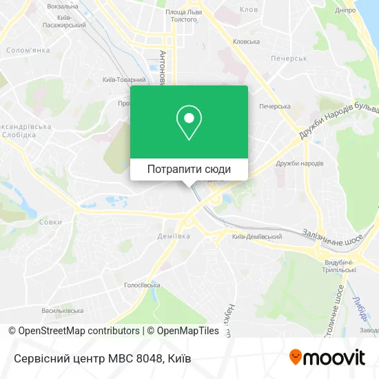 Карта Сервісний центр МВС 8048