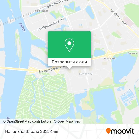 Карта Начальна Школа 332