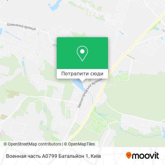 Карта Военная часть А0799 Батальйон 1