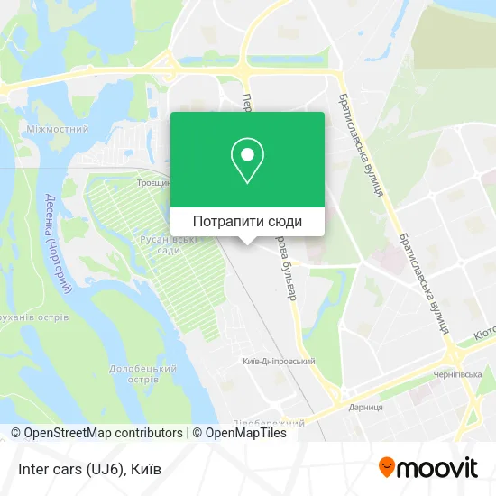 Карта Inter cars (UJ6)