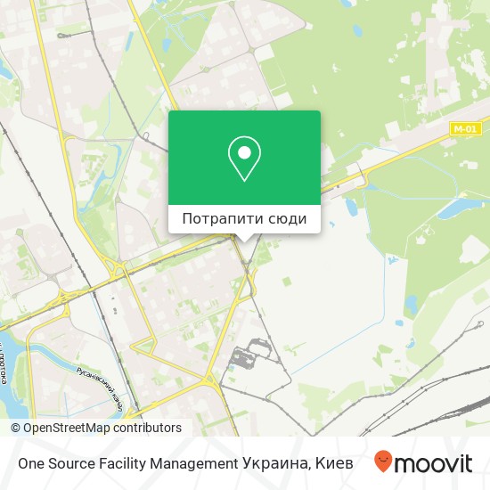 Карта One Source Facility Management Украина