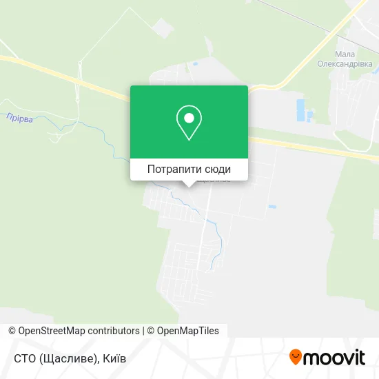 Карта СТО (Щасливе)