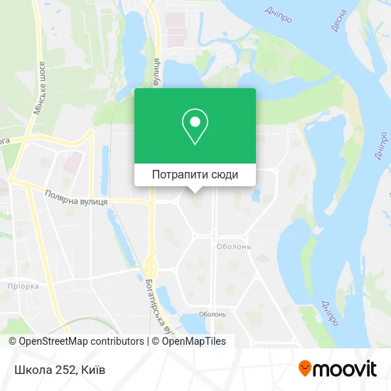 Карта Школа 252