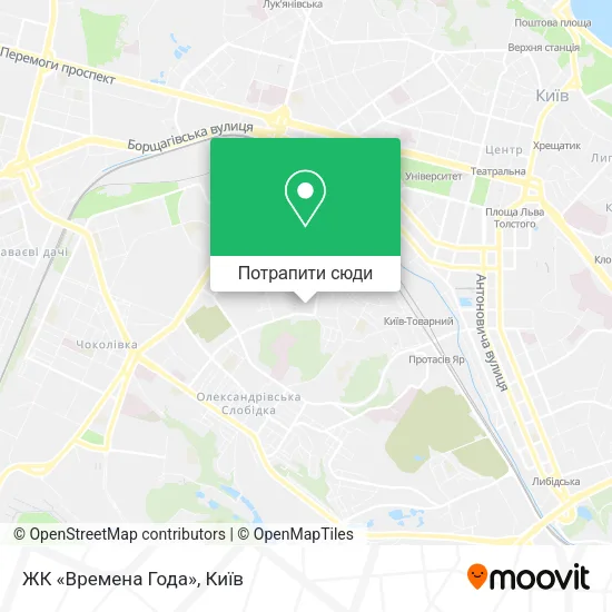 Карта ЖК «Времена Года»