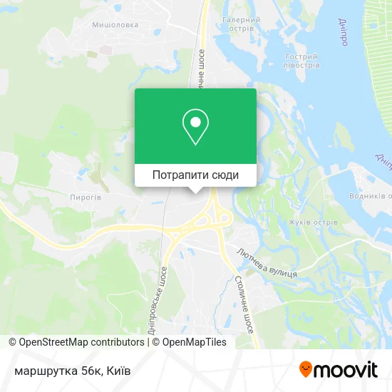 Карта маршрутка 56к