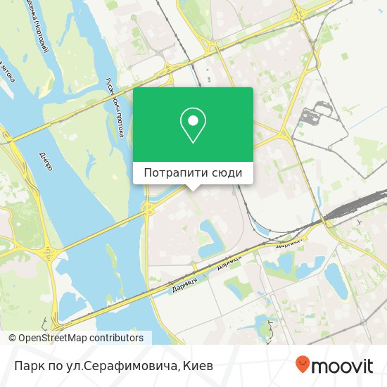 Карта Парк по ул.Серафимовича