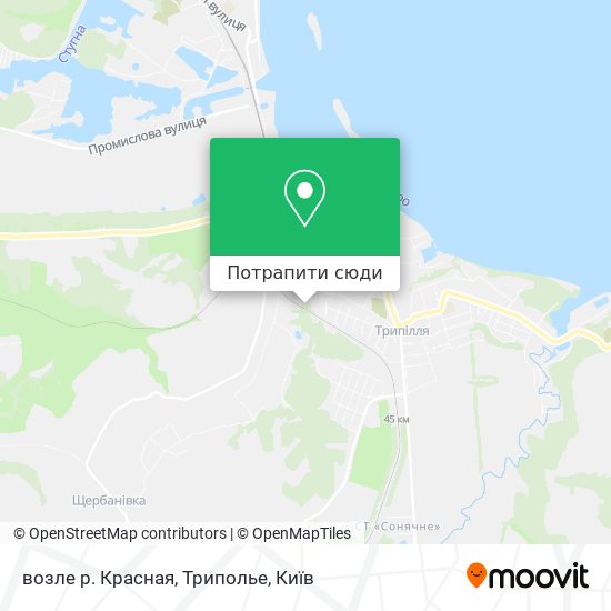 Карта возле р. Красная, Триполье