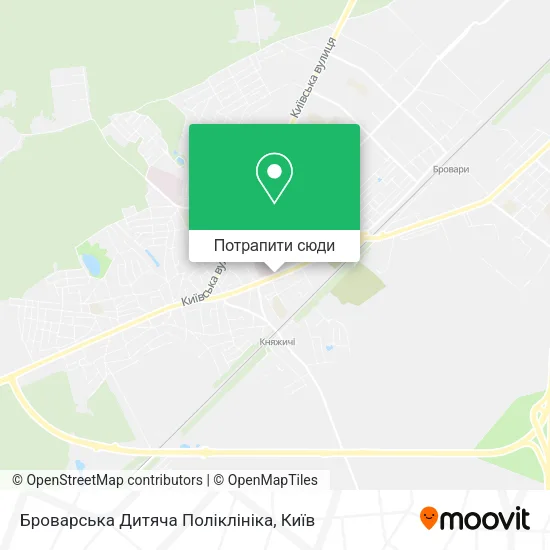 Карта Броварська Дитяча Поліклініка