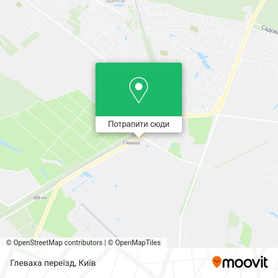 Карта Глеваха переїзд