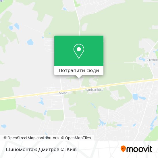 Карта Шиномонтаж Дмитровка
