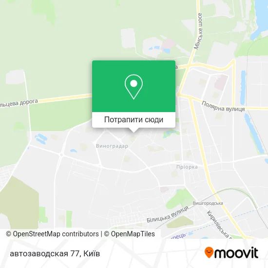 Карта автозаводская 77