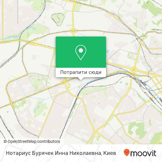 Карта Нотариус Бурячек Инна Николаевна