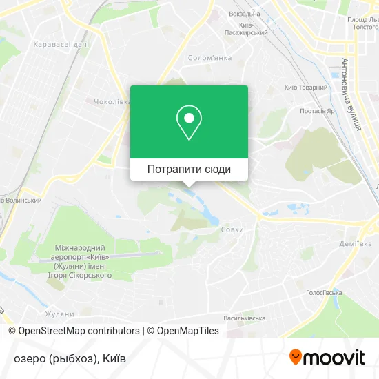 Карта озеро (рыбхоз)