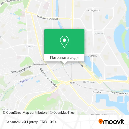 Карта Сервисный Центр ERC